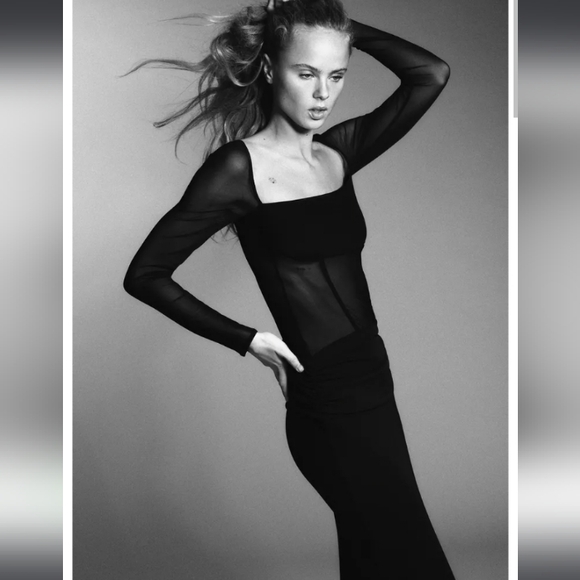 Zara Dresses & Skirts - Zara Long Combination Sheer Dress
